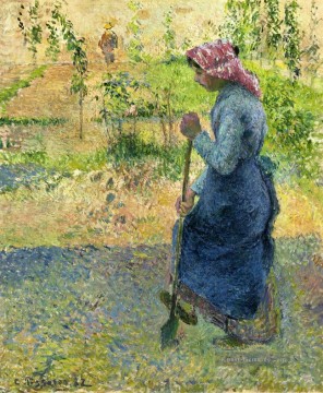 Camille Pissarro Werke - paysanne couchant 1882 Camille Pissarro